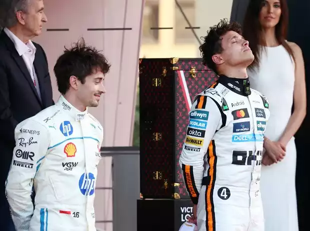 Keine Indy-Träume: Charles Leclerc und Lando Norris am Sonntag in Monte Carlo Titel-Bild zur News: Keine Indy-Träume: Charles Leclerc und Lando Norris am Sonntag in Monte Carlo