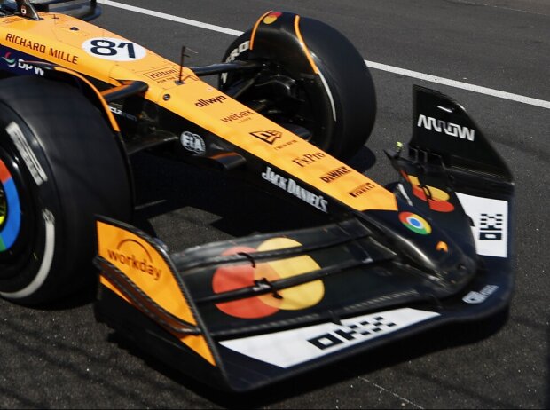 Frontflügel am McLaren MCL39 von Oscar Piastri in Monaco 2025 Frontflügel am McLaren MCL39 von Oscar Piastri in Monaco 2025