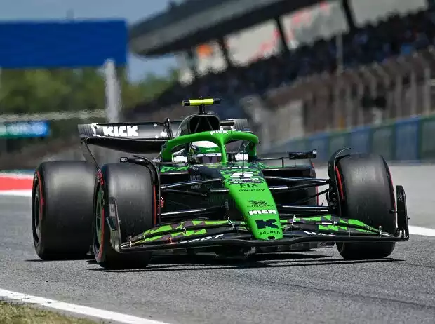 Titel-Bild zur News: Gabriel Bortoleto (Sauber C45) beim Formel-1-Rennen in Spanien 2025