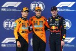 Oscar Piastri (McLaren), Lando Norris (McLaren) und Max Verstappen (Red Bull) 