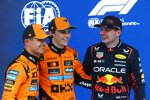 Oscar Piastri (McLaren), Lando Norris (McLaren) und Max Verstappen (Red Bull) 