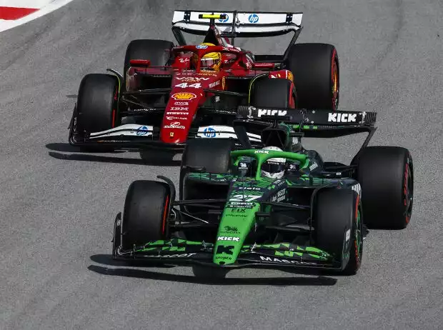 Titel-Bild zur News: Nico Hülkenberg, Lewis Hamilton
