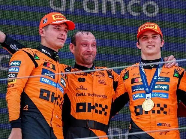 Lando Norris musste sich Teamkollege Oscar Piastri in Spanien geschlagen geben Titel-Bild zur News: Lando Norris musste sich Teamkollege Oscar Piastri in Spanien geschlagen geben