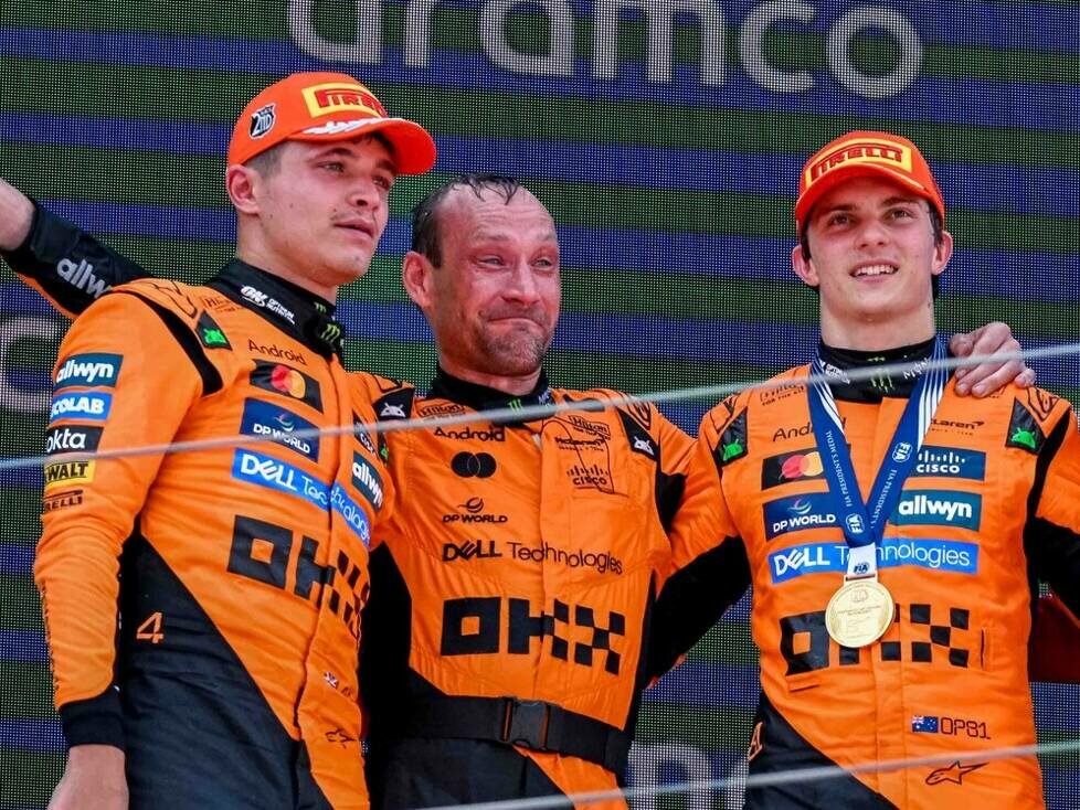 Lando Norris, Oscar Piastri, Charles Leclerc
