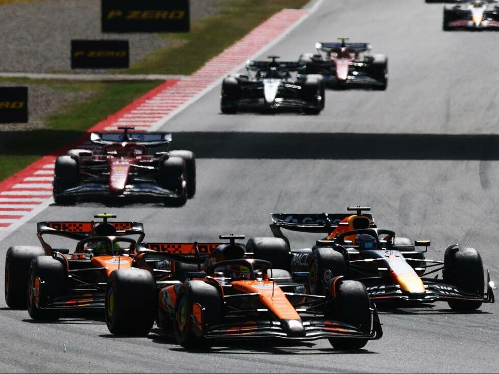 Oscar Piastri, Max Verstappen, Lando Norris