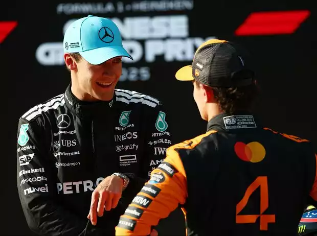 George Russell, Lando Norris Titel-Bild zur News: George Russell, Lando Norris