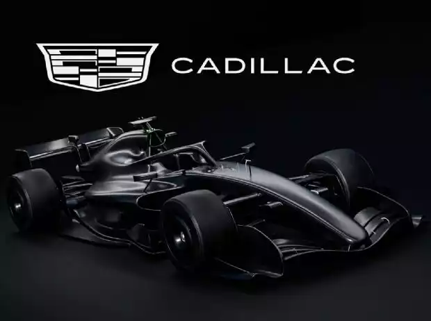Formel-1-Fahrzeug 2026 mit Cadillac-Logo und -Schriftzug Titel-Bild zur News: Formel-1-Fahrzeug 2026 mit Cadillac-Logo und -Schriftzug