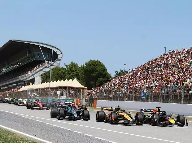 Die Startphase beim Grand Prix von Spanien 2025 in Barcelona Titel-Bild zur News: Die Startphase beim Grand Prix von Spanien 2025 in Barcelona