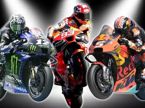 Maverick Vinales, Marc Marquez, Johann Zarco Titel-Bild zur News: Maverick Vinales, Marc Marquez, Johann Zarco
