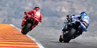 Bild zum Inhalt: MotoGP-Sprint Aragon 2025: Marc Marquez besiegt Bruder Alex
