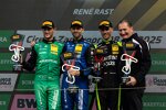 Rene Rast (Schubert-BMW), Marco Wittmann (Schubert-BMW) und Thomas Preining (Manthey-Porsche) 