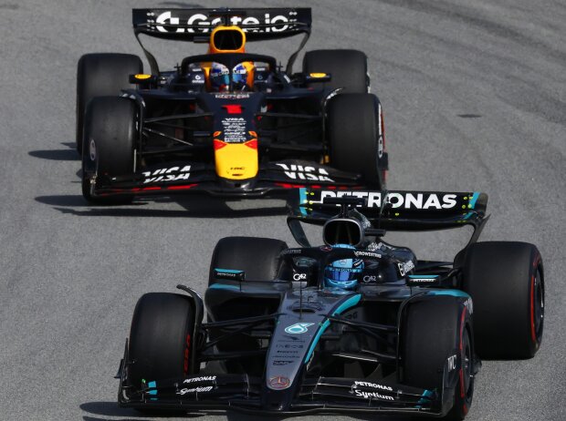 George Russell, Max Verstappen George Russell, Max Verstappen