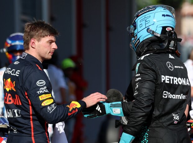 Max Verstappen, George Russell Max Verstappen, George Russell