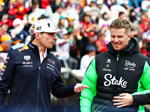 Max Verstappen (Red Bull) und Nico Hülkenberg (Sauber) Titel-Bild zur News: Max Verstappen (Red Bull) und Nico Hülkenberg (Sauber)