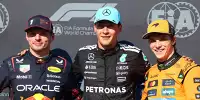 George Russell, Max Verstappen, Oscar Piastri