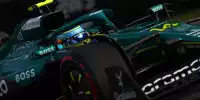 Fernando Alonso bildet mit seinem Aston Martin eine Einheit