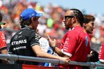 Andrea Kimi Antonelli und Lewis Hamilton (Ferrari) 