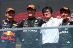 Andrea Kimi Antonelli, George Russell (Mercedes) und Max Verstappen (Red Bull) 