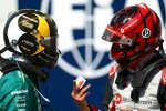 Lance Stroll (Aston Martin) und Esteban Ocon (Haas) 