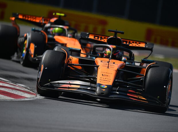 Oscar Piastri und Lando Norris haben schon vor dem Unfall gekämpft Oscar Piastri und Lando Norris haben schon vor dem Unfall gekämpft