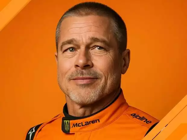 Brad Pitt im McLaren-Overall Titel-Bild zur News: Brad Pitt im McLaren-Overall