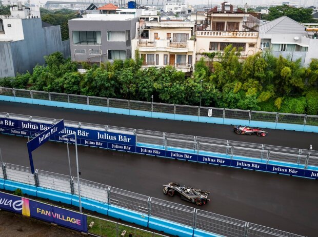 Jean-Eric Vergne (DS Penske) beim Formel-E-Rennen in Jakarta 2025 Jean-Eric Vergne (DS Penske) beim Formel-E-Rennen in Jakarta 2025