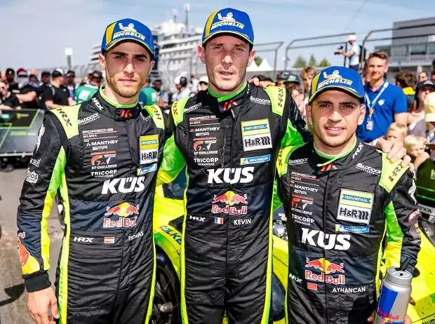 Die Mienen von Thomas Preining, Kevin Estre und Ayhancan Güven sprachen Bände Titel-Bild zur News: Die Mienen von Thomas Preining, Kevin Estre und Ayhancan Güven sprachen Bände