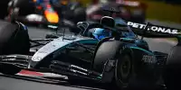 George Russell (Mercedes W16) vor Max Verstappen (Red Bull RB21) beim Formel-1-Rennen in Kanada 2025