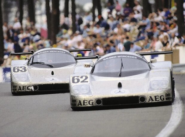 Sauber-Mercedes C9 bei den 24h Le Mans 1989 Sauber-Mercedes C9 bei den 24h Le Mans 1989