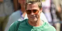 Schauspieler Brad Pitt im Formel-1-Fahrerlager
