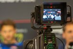 Isack Hadjar (Racing Bulls), Max Verstappen (Red Bull) und Pierre Gasly (Alpine) 