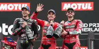Marc Marquez, Marco Bezzecchi, Francesco Bagnaia