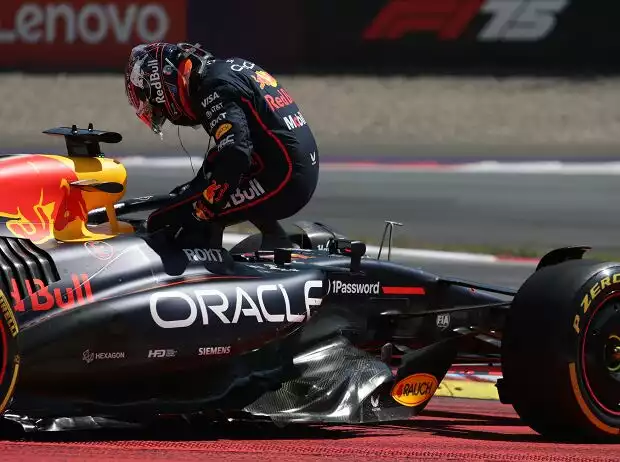 Max Verstappen steigt aus nach dem Unfall mit Andrea Kimi Antonelli in Spielberg 2025 Titel-Bild zur News: Max Verstappen steigt aus nach dem Unfall mit Andrea Kimi Antonelli in Spielberg 2025