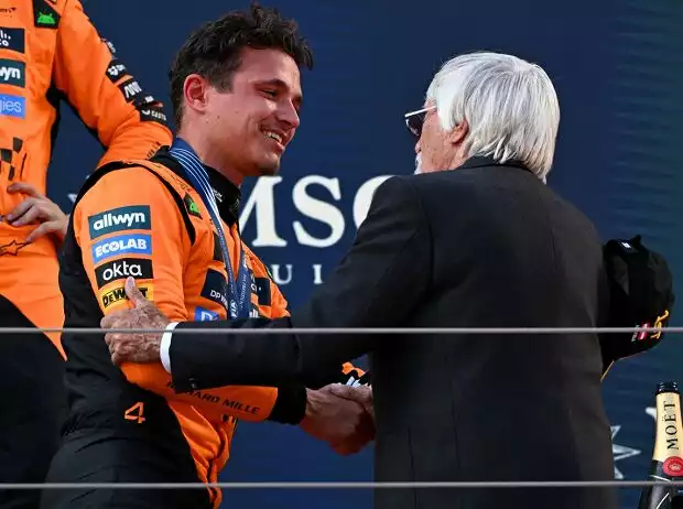 Lando Norris, Bernie Ecclestone Titel-Bild zur News: Lando Norris, Bernie Ecclestone
