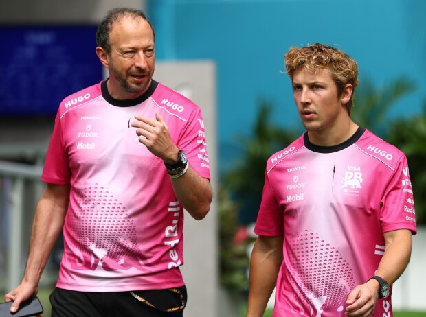 Freude über den Aufschwung: Bayer und Lawson, hier beim Rennen in Miami