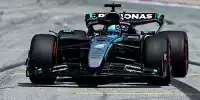 George Russell im Mercedes W16 beim Formel-1-Rennen in Spielberg 2025