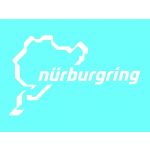 Nürburgring Aufkleber Nürburgring Logo 12cm weiß