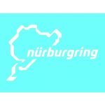 Nürburgring Aufkleber Nürburgring Logo 12cm weiß