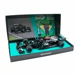 Lewis Hamilton Mercedes AMG Petronas W12 Formel 1 Sieger Brasilien GP 2021 Limitierte Edition 1:18