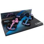 Fernando Alonso BWT Alpine F1 Team A522 Formel 1 Bahrain / Australien GP 2022 Doppel-Set Limitierte Edition 1:43