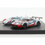 2-Car Set 24h LeMans: Ford GT40 #1 1966 & Ford GT #69 2019 1:43