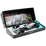 George Russell Mercedes AMG Petronas W13 Formel 1 Sieger Brasilien GP 2022 Limitierte Edition 1:18