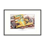 Ayrton Senna Kunstdruck Lotus 1987 von Armin Flossdorf
