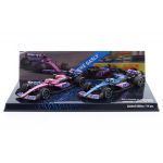 Pierre Gasly Alpine F1 Team A523 Bahrain & Miami GP 2023 Doppel-Set Limitierte Edition 1:43