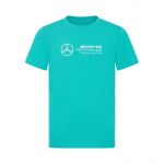 Mercedes-AMG Petronas Kinder T-Shirt Logo türkis