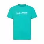 Mercedes-AMG Petronas Kinder T-Shirt Logo türkis