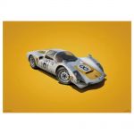 Poster Porsche 906 - weiß - Japan GP - 1967 - Colors of Speed