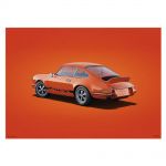 Poster Porsche 911 RS - Orange - Colors of Speed