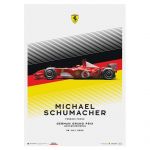 Poster Michael Schumacher - Ferrari F2002 - Deutschland GP 2002
