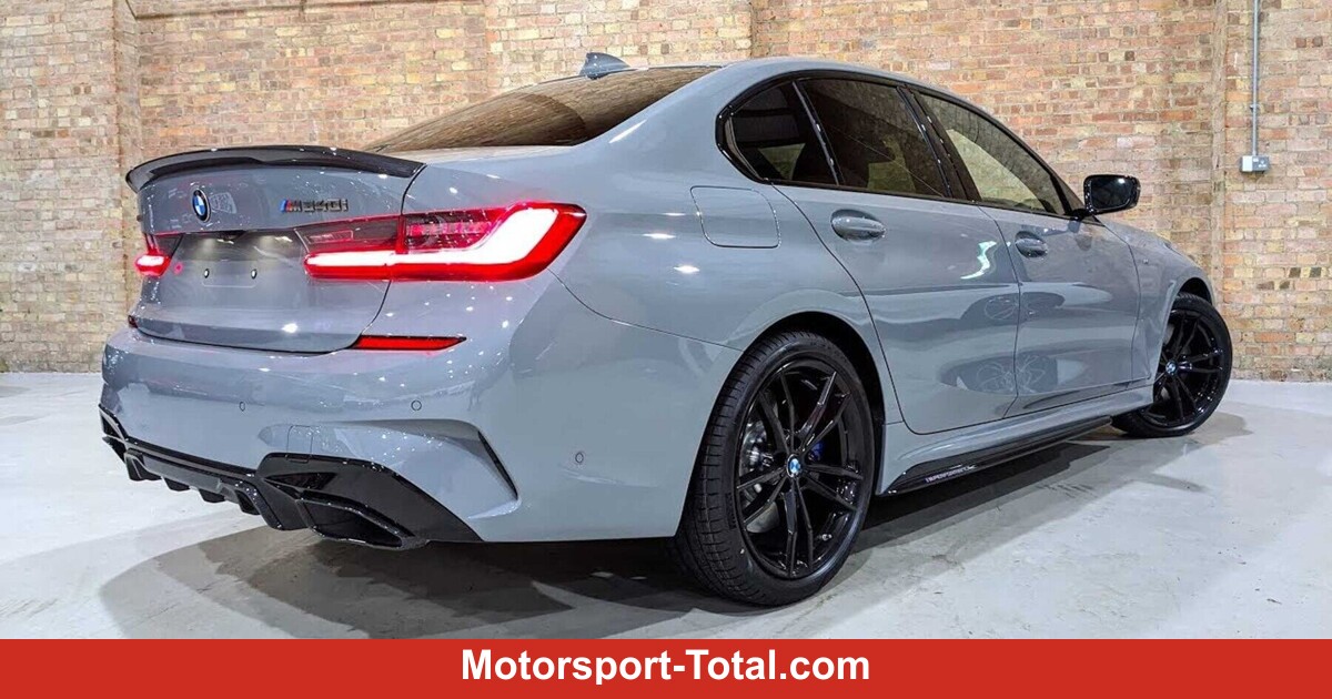 BMW M340i in Nardograu mit M PerformanceTeilen ist ein echter Blickfang